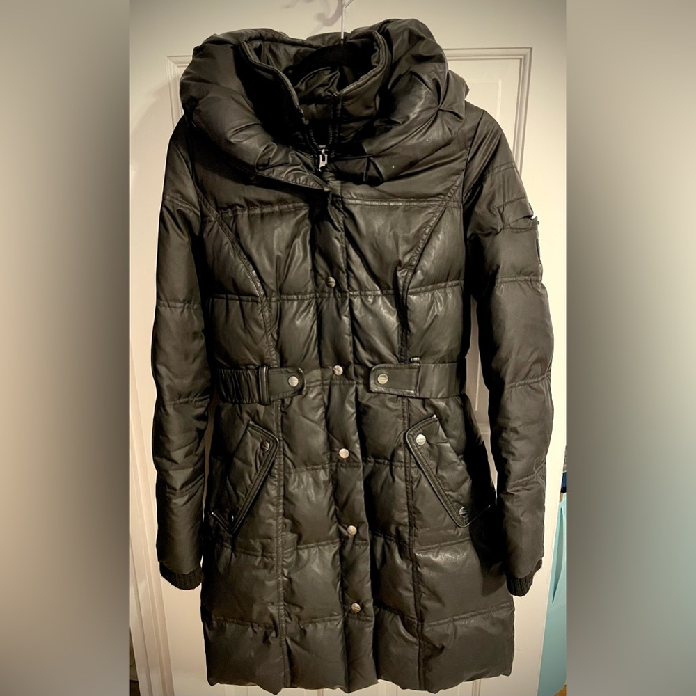 Pure Down Long Slim Fit Puffer Coat